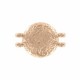 Cymbal ™ DQ metal Connector Pithari Ii for 11/0 beads - Rose gold